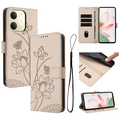 Lotus Embossed Leather Phone Case with Lanyard, For Realme 16T 5G, For Realme C100 / C100i / C100x 4G, For Realme P4 Power 5G, For Realme 16 5G, For Realme 16 Pro+ 5G, For Realme 16 Pro 5G, For Realme C85 5G / 15x 5G India, For Realme C85 Pro 4G       ...