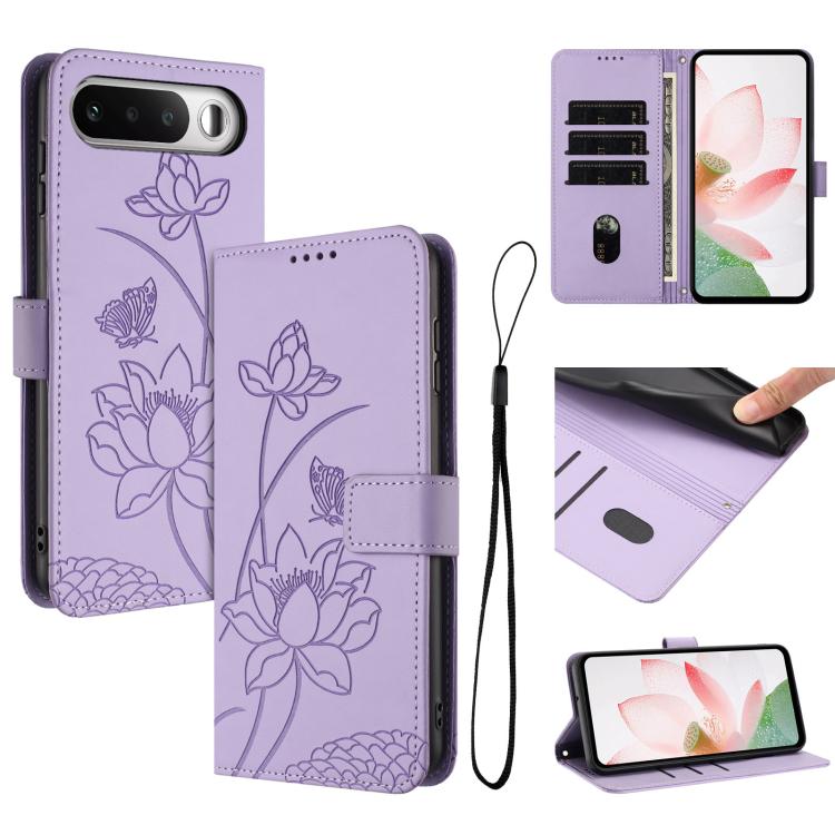 Lotus Embossed Leather Phone Case with Lanyard, For Realme 16T 5G, For Realme C100 / C100i / C100x 4G, For Realme P4 Power 5G, For Realme 16 5G, For Realme 16 Pro+ 5G, For Realme 16 Pro 5G, For Realme C85 5G / 15x 5G India, For Realme C85 Pro 4G       ...