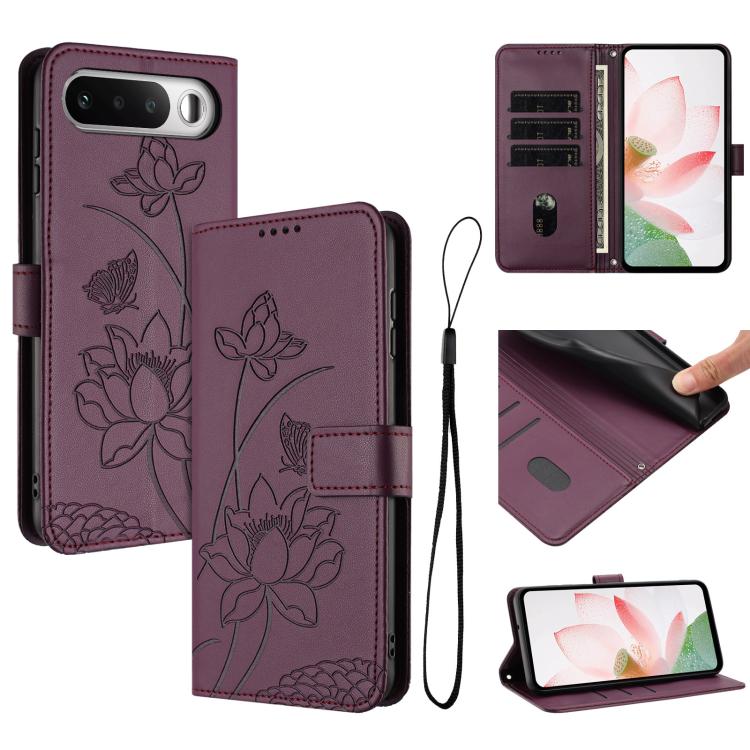Lotus Embossed Leather Phone Case with Lanyard, For Realme 16T 5G, For Realme C100 / C100i / C100x 4G, For Realme P4 Power 5G, For Realme 16 5G, For Realme 16 Pro+ 5G, For Realme 16 Pro 5G, For Realme C85 5G / 15x 5G India, For Realme C85 Pro 4G       ...