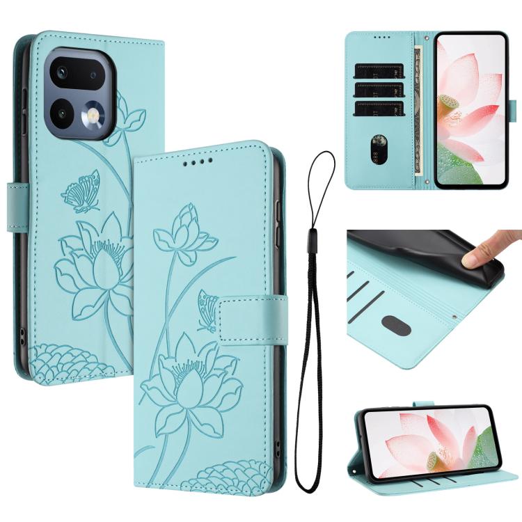Lotus Embossed Leather Phone Case with Lanyard, For Realme 16T 5G, For Realme C100 / C100i / C100x 4G, For Realme P4 Power 5G, For Realme 16 5G, For Realme 16 Pro+ 5G, For Realme 16 Pro 5G, For Realme C85 5G / 15x 5G India, For Realme C85 Pro 4G       ...
