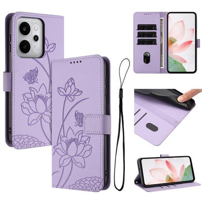 Lotus Embossed Leather Phone Case with Lanyard, For Realme 16T 5G, For Realme C100 / C100i / C100x 4G, For Realme P4 Power 5G, For Realme 16 5G, For Realme 16 Pro+ 5G, For Realme 16 Pro 5G, For Realme C85 5G / 15x 5G India, For Realme C85 Pro 4G       ...