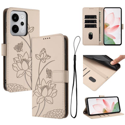 Lotus Embossed Leather Phone Case with Lanyard, For Realme 16T 5G, For Realme C100 / C100i / C100x 4G, For Realme P4 Power 5G, For Realme 16 5G, For Realme 16 Pro+ 5G, For Realme 16 Pro 5G, For Realme C85 5G / 15x 5G India, For Realme C85 Pro 4G       ...