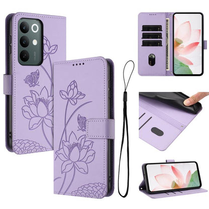 Lotus Embossed Leather Phone Case with Lanyard, For Realme 16T 5G, For Realme C100 / C100i / C100x 4G, For Realme P4 Power 5G, For Realme 16 5G, For Realme 16 Pro+ 5G, For Realme 16 Pro 5G, For Realme C85 5G / 15x 5G India, For Realme C85 Pro 4G       ...
