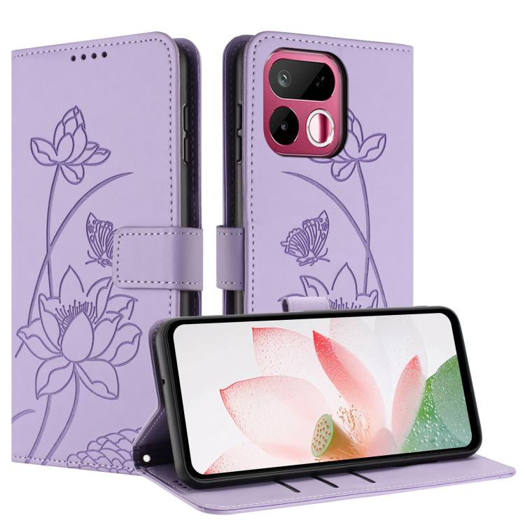 Lotus Embossed Leather Phone Case with Lanyard, For Realme 16T 5G, For Realme C100 / C100i / C100x 4G, For Realme P4 Power 5G, For Realme 16 5G, For Realme 16 Pro+ 5G, For Realme 16 Pro 5G, For Realme C85 5G / 15x 5G India, For Realme C85 Pro 4G       ...