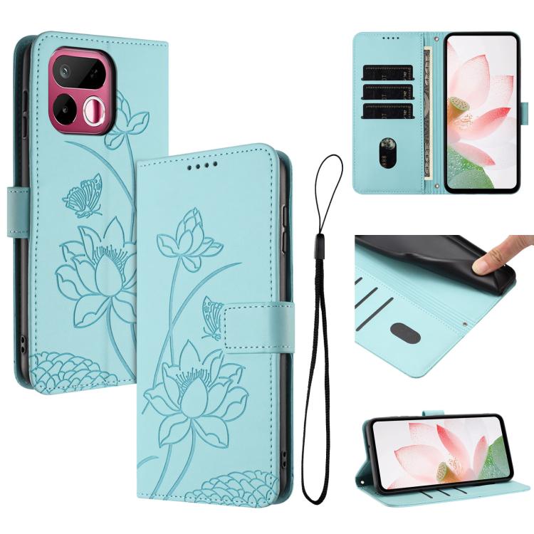 Lotus Embossed Leather Phone Case with Lanyard, For Realme 16T 5G, For Realme C100 / C100i / C100x 4G, For Realme P4 Power 5G, For Realme 16 5G, For Realme 16 Pro+ 5G, For Realme 16 Pro 5G, For Realme C85 5G / 15x 5G India, For Realme C85 Pro 4G       ...