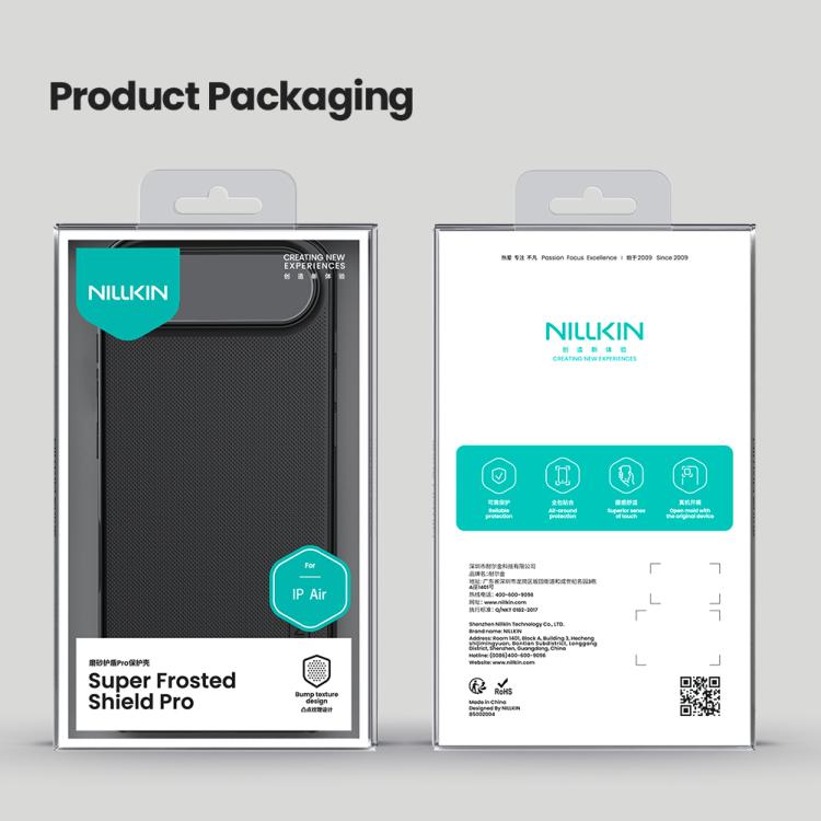 NILLKIN Frosted Shield Pro PC + TPU Phone Case, For iPhone Air