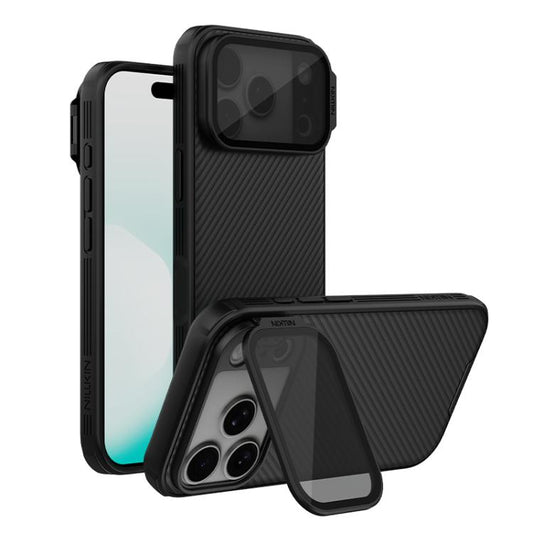 Coque de téléphone PC magnétique NILLKIN CamShield Prop Texture Transparente Miroir MagSafe, Pour iPhone 17 Pro Max, Pour iPhone 17 Pro