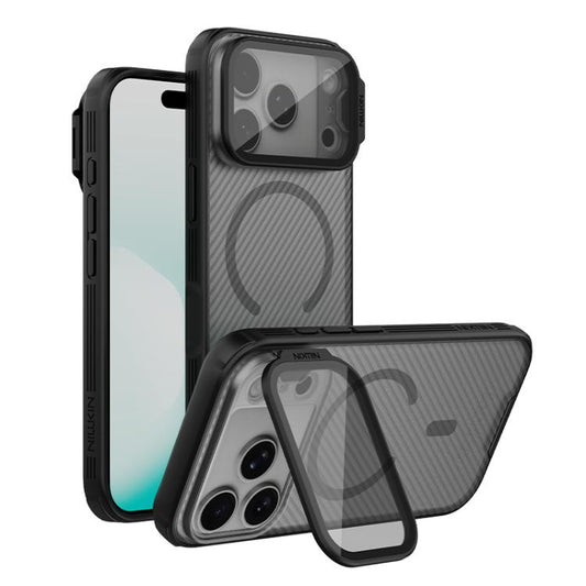 Coque de téléphone PC transparente NILLKIN CamShield Prop Mirror Cover magnétique MagSafe, pour iPhone 17 Pro Max, pour iPhone 17 Pro
