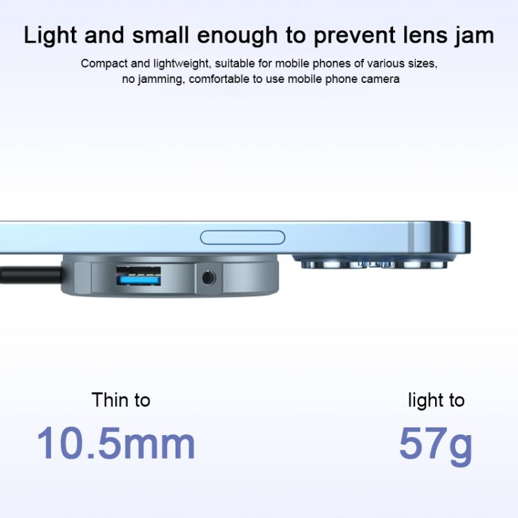 YCE-V195H USB-C / Type-C to PD3.0, HD2.0, USB3.2, 3.5mm, M.2 NVMe Magnetic Hard Drive Enclosure, YCE-V195H