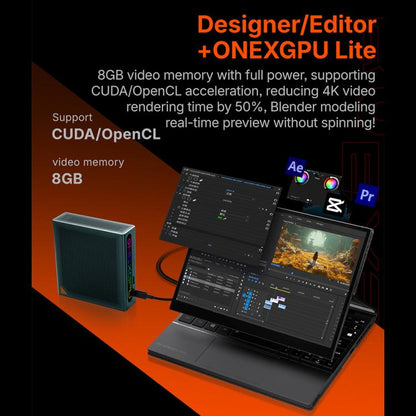 ONE-NETBOOK ONEXGPU Lite AMD Radeon RX 7600M XT 8GB Pocket Graphics Card Dock