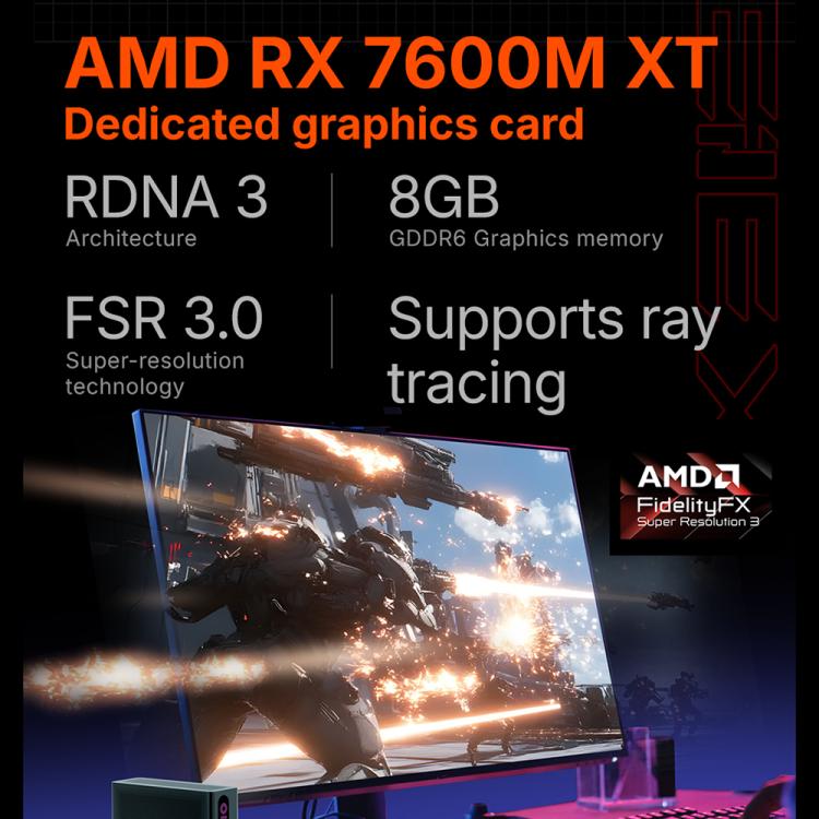ONE-NETBOOK ONEXGPU Lite AMD Radeon RX 7600M XT 8GB Pocket Graphics Card Dock