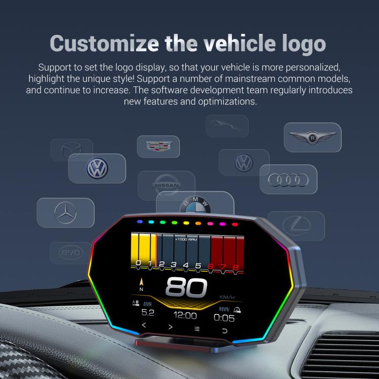F11 Upgraded Version Multi-functional LCD HD OBD2 GPS Display, F11 Upgraded Version
