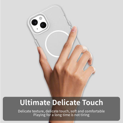 Candy Fine Circle Magsafe PC Hybrid TPU Phone Case, For iPhone 15 Plus, For iPhone 15, For iPhone 14 Plus, For iPhone 13, For iPhone 12, For iPhone 12 Pro Max, For iPhone 12 Pro
