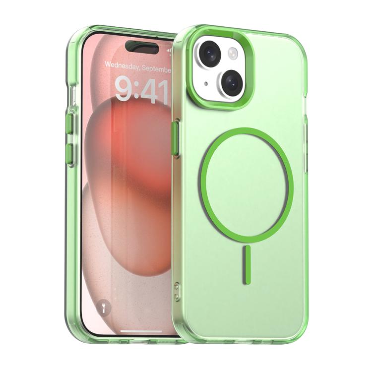Candy Fine Circle Magsafe PC Hybrid TPU Phone Case, For iPhone 15 Plus, For iPhone 15, For iPhone 14 Plus, For iPhone 13, For iPhone 12, For iPhone 12 Pro Max, For iPhone 12 Pro