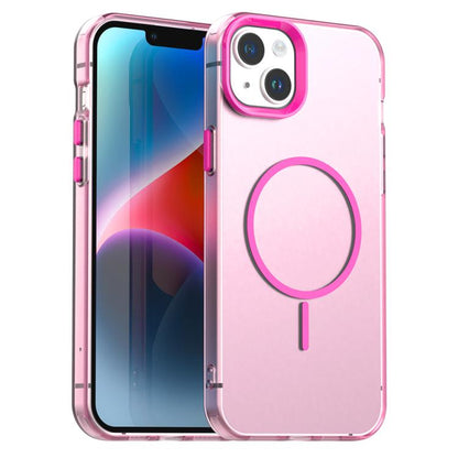 Candy Fine Circle Magsafe PC Hybrid TPU Phone Case, For iPhone 15 Plus, For iPhone 15, For iPhone 14 Plus, For iPhone 13, For iPhone 12, For iPhone 12 Pro Max, For iPhone 12 Pro