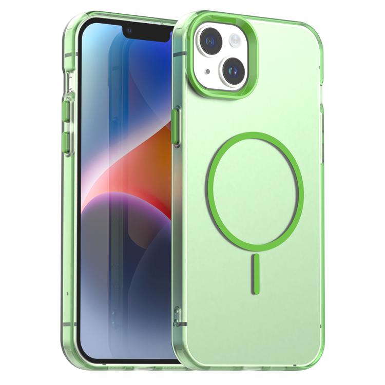 Candy Fine Circle Magsafe PC Hybrid TPU Phone Case, For iPhone 15 Plus, For iPhone 15, For iPhone 14 Plus, For iPhone 13, For iPhone 12, For iPhone 12 Pro Max, For iPhone 12 Pro