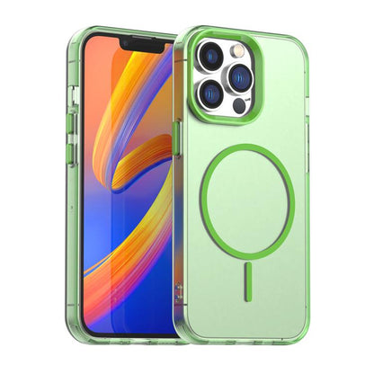Candy Fine Circle Magsafe PC Hybrid TPU Phone Case, For iPhone 15 Plus, For iPhone 15, For iPhone 14 Plus, For iPhone 13, For iPhone 12, For iPhone 12 Pro Max, For iPhone 12 Pro