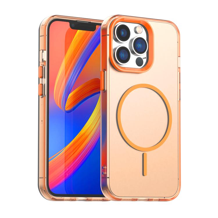 Candy Fine Circle Magsafe PC Hybrid TPU Phone Case, For iPhone 15 Plus, For iPhone 15, For iPhone 14 Plus, For iPhone 13, For iPhone 12, For iPhone 12 Pro Max, For iPhone 12 Pro