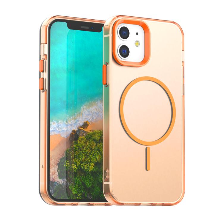 Candy Fine Circle Magsafe PC Hybrid TPU Phone Case, For iPhone 15 Plus, For iPhone 15, For iPhone 14 Plus, For iPhone 13, For iPhone 12, For iPhone 12 Pro Max, For iPhone 12 Pro