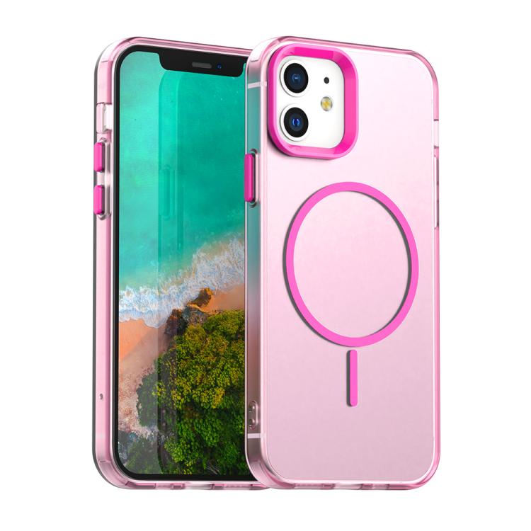 Candy Fine Circle Magsafe PC Hybrid TPU Phone Case, For iPhone 15 Plus, For iPhone 15, For iPhone 14 Plus, For iPhone 13, For iPhone 12, For iPhone 12 Pro Max, For iPhone 12 Pro
