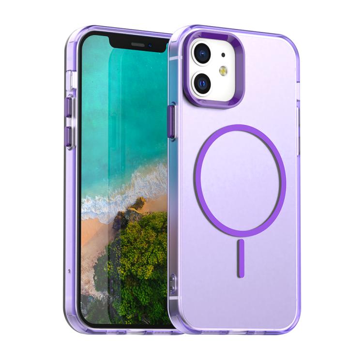 Candy Fine Circle Magsafe PC Hybrid TPU Phone Case, For iPhone 15 Plus, For iPhone 15, For iPhone 14 Plus, For iPhone 13, For iPhone 12, For iPhone 12 Pro Max, For iPhone 12 Pro