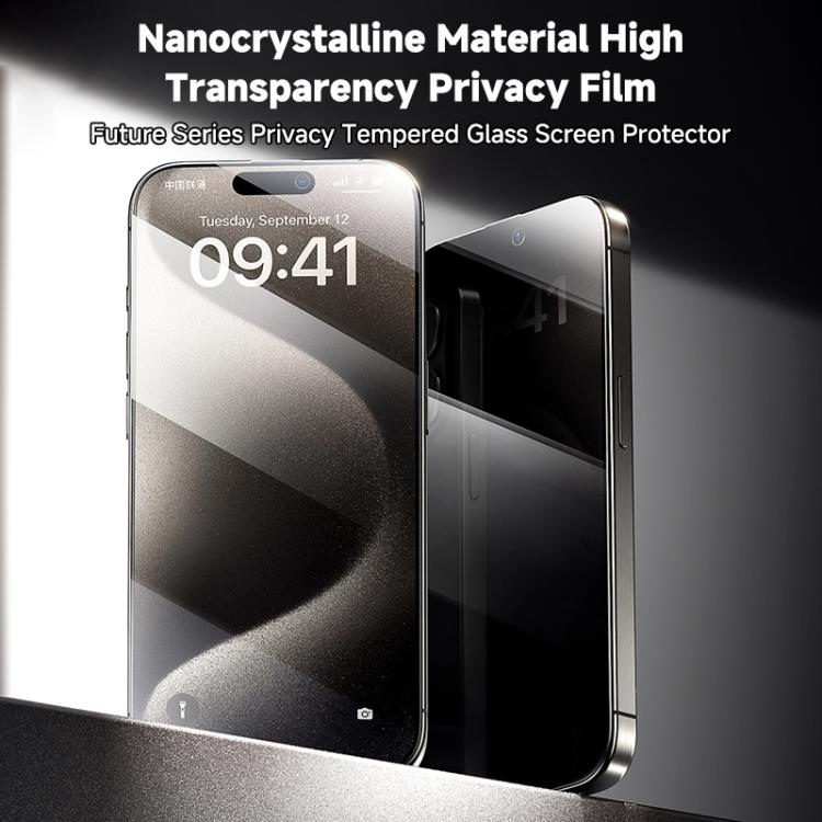 REMAX Future Ultra-Soft Series WL-03 Privacy Tempered Glass Film, For iPhone 16 Pro Max, For iPhone 16 Pro, For iPhone 16 Plus, For iPhone 16