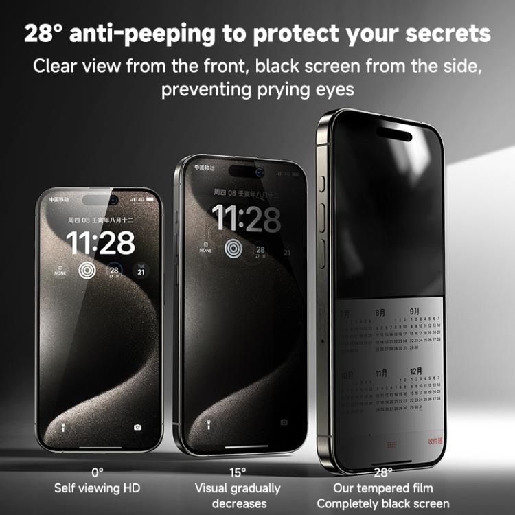 REMAX Future Ultra-Soft Series WL-03 Privacy Tempered Glass Film, For iPhone 16 Pro Max, For iPhone 16 Pro, For iPhone 16 Plus, For iPhone 16