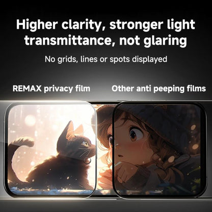 REMAX Future Ultra-Soft Series WL-03 Privacy Tempered Glass Film, For iPhone 16 Pro Max, For iPhone 16 Pro, For iPhone 16 Plus, For iPhone 16