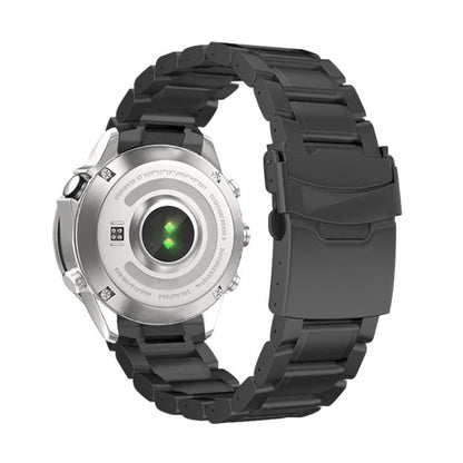 Curved Safety Buckle Titanium Alloy Quick Release Watch Band, For Garmin 22mm