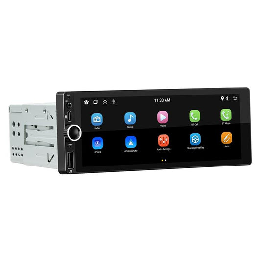 مشغل MP5 للسيارة بشاشة IPS مقاس 6.86 بوصة، يدعم CarPlay وAndroid Auto، F6021