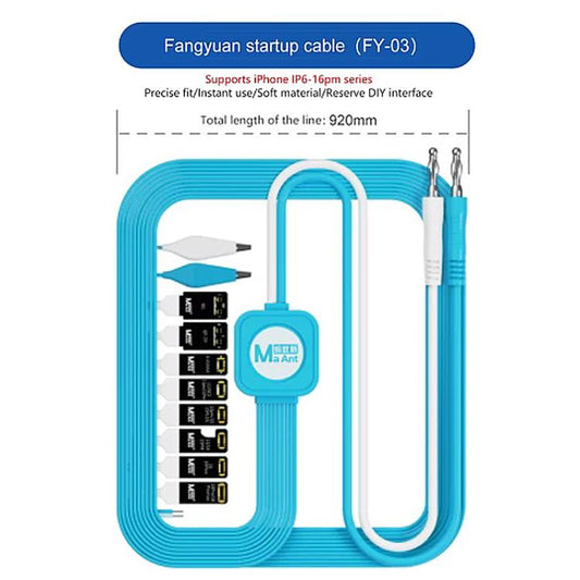 MaAnt FY-03 Power Boot DIY-Friendly Startup Cable for iPhone 6 to 16 Pro Max, without 16e, FY-03