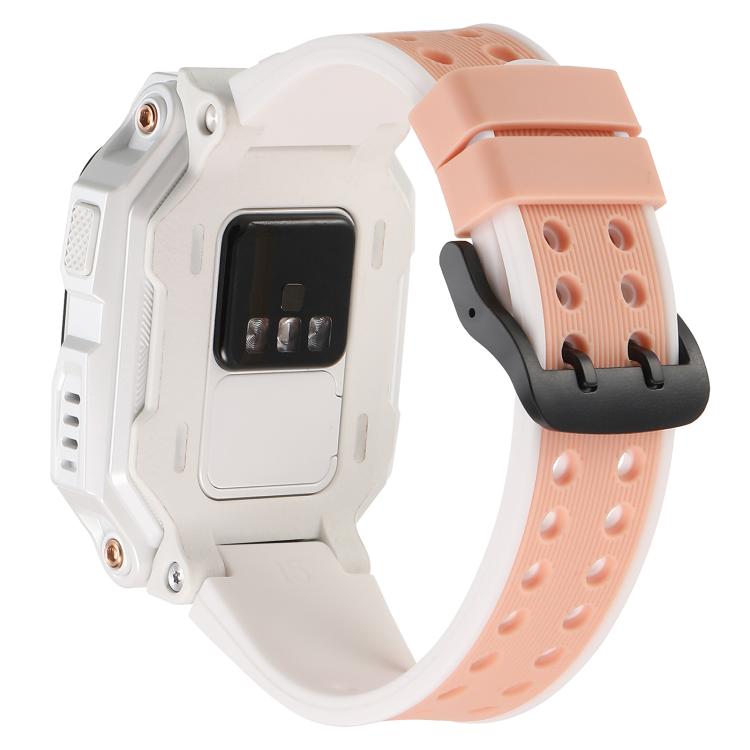 Dual-Row Buckle Two Color Silicone Watch Band, For Imoo Watch Phone Z6 / Z6A / Z6 Pro