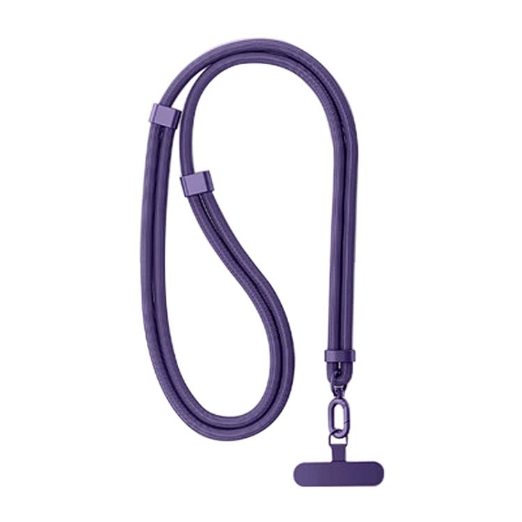 XDcase 7mm Polyester Rope Stainless Steel Sheet Adjustable Crossbody Mobile Phone Lanyard