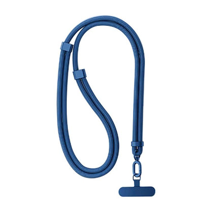 XDcase 7mm Polyester Rope Stainless Steel Sheet Adjustable Crossbody Mobile Phone Lanyard