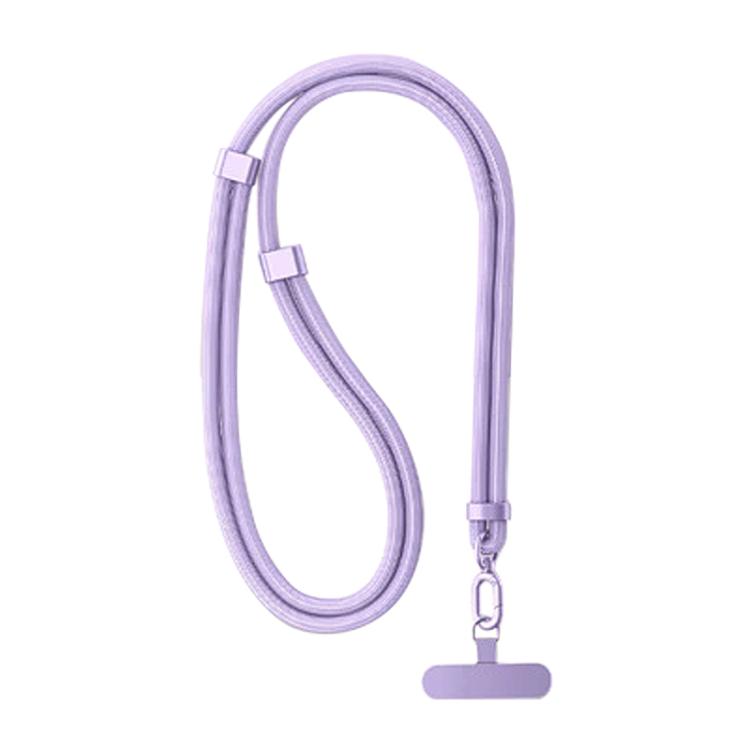 XDcase 7mm Polyester Rope Stainless Steel Sheet Adjustable Crossbody Mobile Phone Lanyard