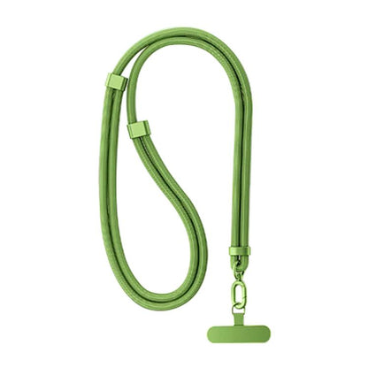 XDcase 7mm Polyester Rope Stainless Steel Sheet Adjustable Crossbody Mobile Phone Lanyard