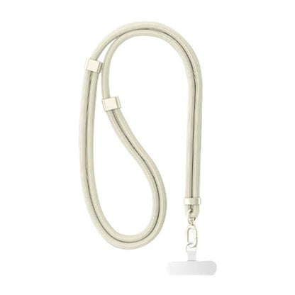 XDcase 7mm Polyester Rope Stainless Steel Sheet Adjustable Crossbody Mobile Phone Lanyard