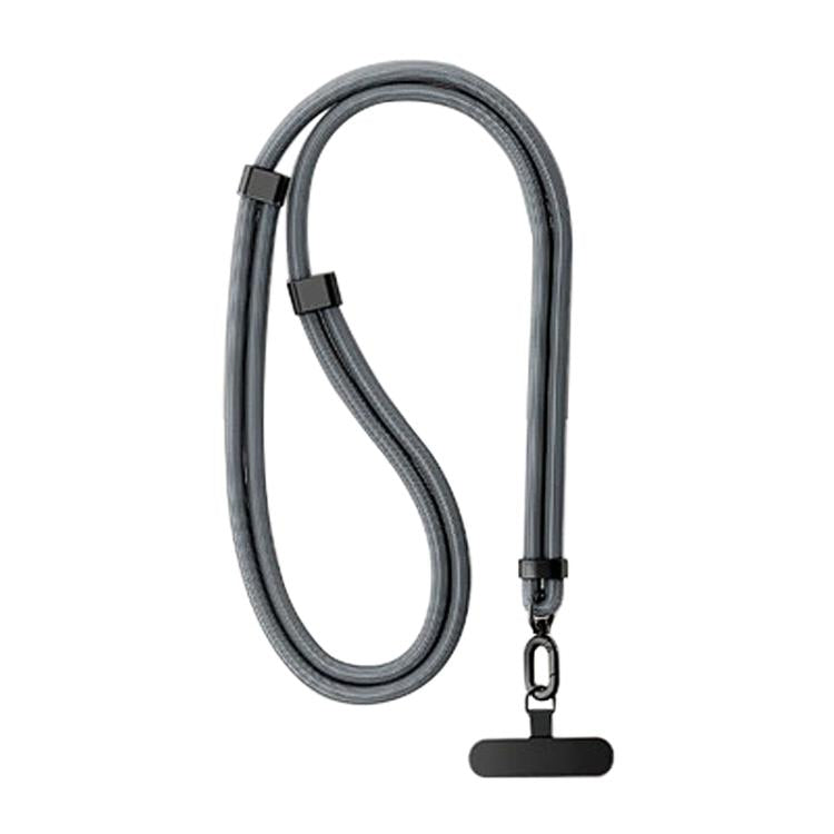 XDcase 7mm Polyester Rope Stainless Steel Sheet Adjustable Crossbody Mobile Phone Lanyard