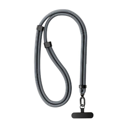 XDcase 7mm Polyester Rope Stainless Steel Sheet Adjustable Crossbody Mobile Phone Lanyard