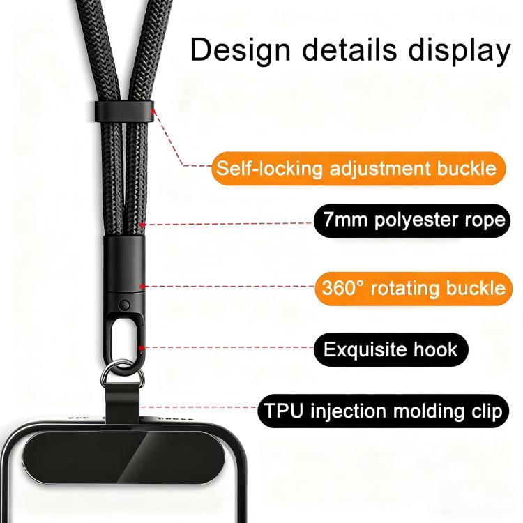 XDcase Adjustable Mobile Phone Wrist Lanyard with Gasket