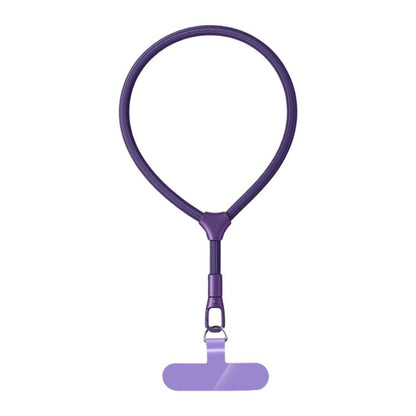 Racket Shape 7mm Polyester Rope with Gasket Adjustable Phone Wrist Lanyard