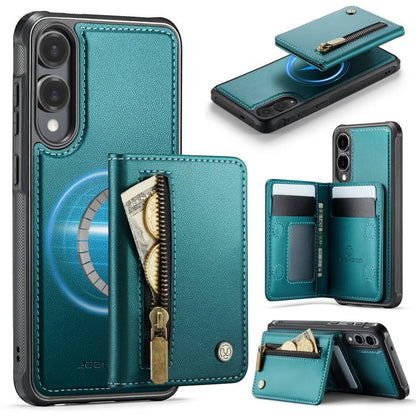JEEHOOD J12 Exquisite RFID MagSafe Zipper Card Bag Phone Case, For Galaxy S26 FE 5G, For Samsung Galaxy S26+ 5G, For Samsung Galaxy S26 Ultra 5G, For Samsung Galaxy S26 5G, For Samsung Galaxy S25 FE 5G, For Samsung Galaxy S25 Edge 5G                   ...
