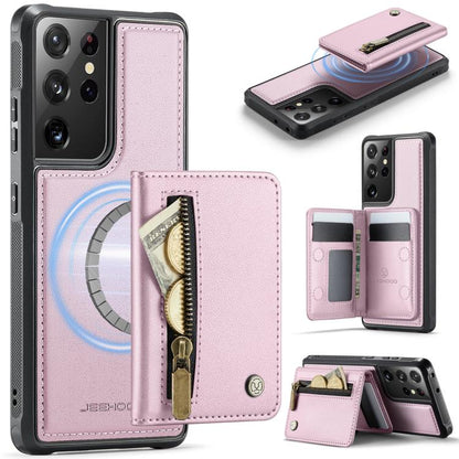 JEEHOOD J12 Exquisite RFID MagSafe Zipper Card Bag Phone Case, For Galaxy S26 FE 5G, For Samsung Galaxy S26+ 5G, For Samsung Galaxy S26 Ultra 5G, For Samsung Galaxy S26 5G, For Samsung Galaxy S25 FE 5G, For Samsung Galaxy S25 Edge 5G                   ...