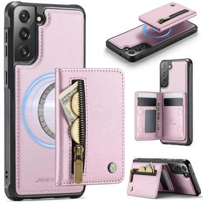 JEEHOOD J12 Exquisite RFID MagSafe Zipper Card Bag Phone Case, For Galaxy S26 FE 5G, For Samsung Galaxy S26+ 5G, For Samsung Galaxy S26 Ultra 5G, For Samsung Galaxy S26 5G, For Samsung Galaxy S25 FE 5G, For Samsung Galaxy S25 Edge 5G                   ...