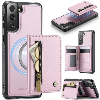 JEEHOOD J12 Exquisite RFID MagSafe Zipper Card Bag Phone Case, For Galaxy S26 FE 5G, For Samsung Galaxy S26+ 5G, For Samsung Galaxy S26 Ultra 5G, For Samsung Galaxy S26 5G, For Samsung Galaxy S25 FE 5G, For Samsung Galaxy S25 Edge 5G                   ...