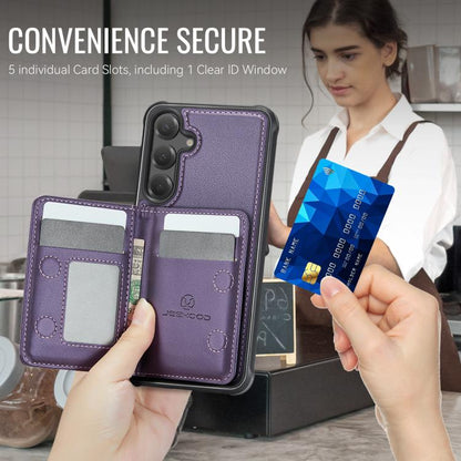 JEEHOOD J12 Exquisite RFID MagSafe Zipper Card Bag Phone Case, For Galaxy S26 FE 5G, For Samsung Galaxy S26+ 5G, For Samsung Galaxy S26 Ultra 5G, For Samsung Galaxy S26 5G, For Samsung Galaxy S25 FE 5G, For Samsung Galaxy S25 Edge 5G                   ...