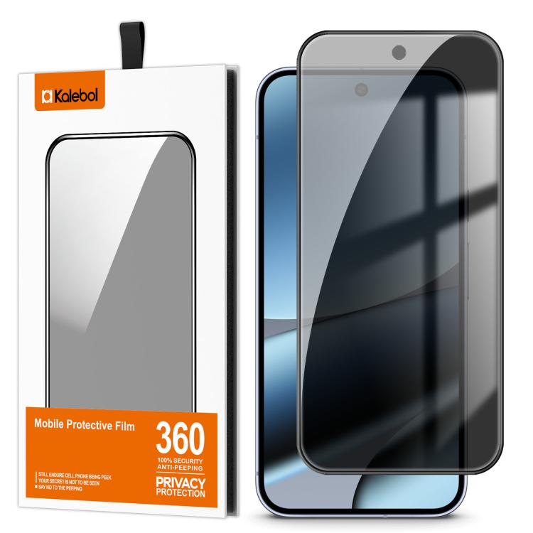 Kalebol High-Aluminum Screen-Printed Full-Coverage Black-Border Privacy Tempered Glass Film