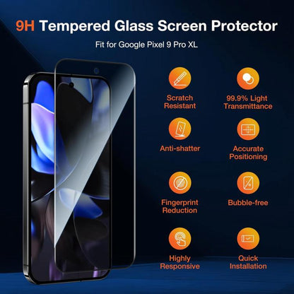 Kalebol High-Aluminum Screen-Printed Full-Coverage Black-Border Privacy Tempered Glass Film, For Google Pixel 11 Pro XL, For Google Pixel 11, For Google Pixel 11 Pro, For Google Pixel 10a, For Google Pixel 10 Pro XL, For Google Pixel 10 Pro            ...