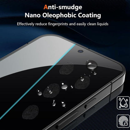 Kalebol High-Aluminum Screen-Printed Full-Coverage Black-Border Privacy Tempered Glass Film