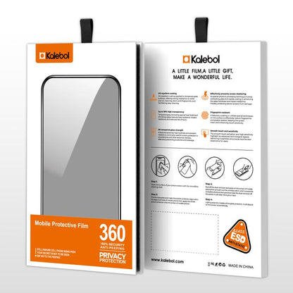 Kalebol High-Aluminum Screen-Printed Full-Coverage Black-Border Privacy Tempered Glass Film